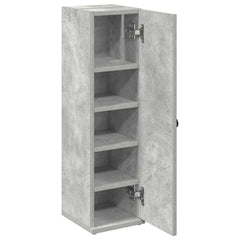 vidaXL Bathroom Cabinet with Roll Holder Concrete Grey 20.5x22x72 cm 5