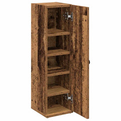 vidaXL Bathroom Cabinet with Roll Holder Old Wood 20.5x22x72 cm 5