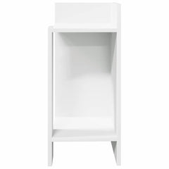 vidaXL Side Tables 2 pcs with Shelf White 25.5x27x60 cm 4