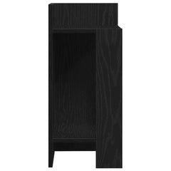 vidaXL Side Tables 2 pcs with Shelf Black 25.5x27x60 cm 6