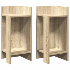 vidaXL Side Tables 2 pcs with Shelf Sonoma Oak 25.5x27x60 cm 2