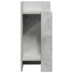 vidaXL Side Tables 2 pcs with Shelf Concrete Grey 25.5x27x60 cm 6