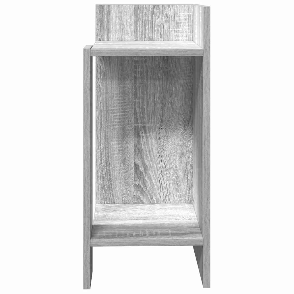 vidaXL Side Tables 2 pcs with Shelf Grey Sonoma 25.5x27x60 cm 5