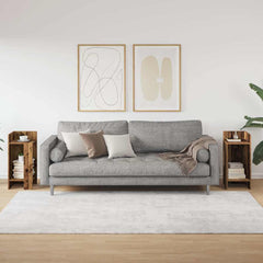 vidaXL Side Tables 2 pcs with Shelf Old Wood 25.5x27x60 cm 3