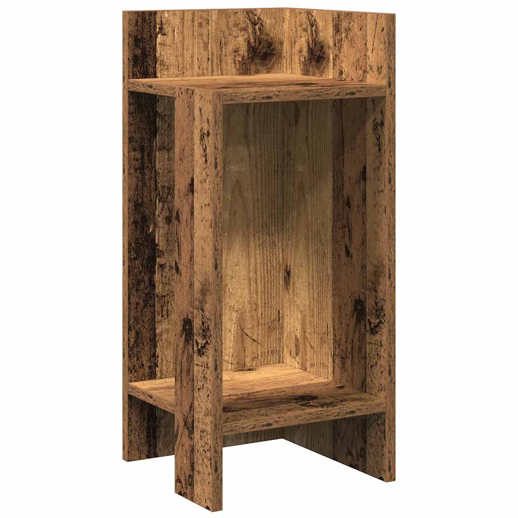 vidaXL Side Tables 2 pcs with Shelf Old Wood 25.5x27x60 cm 4