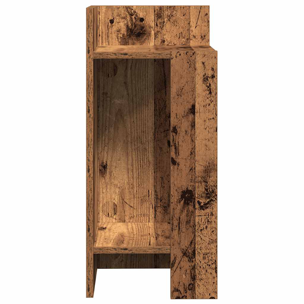 vidaXL Side Tables 2 pcs with Shelf Old Wood 25.5x27x60 cm 6
