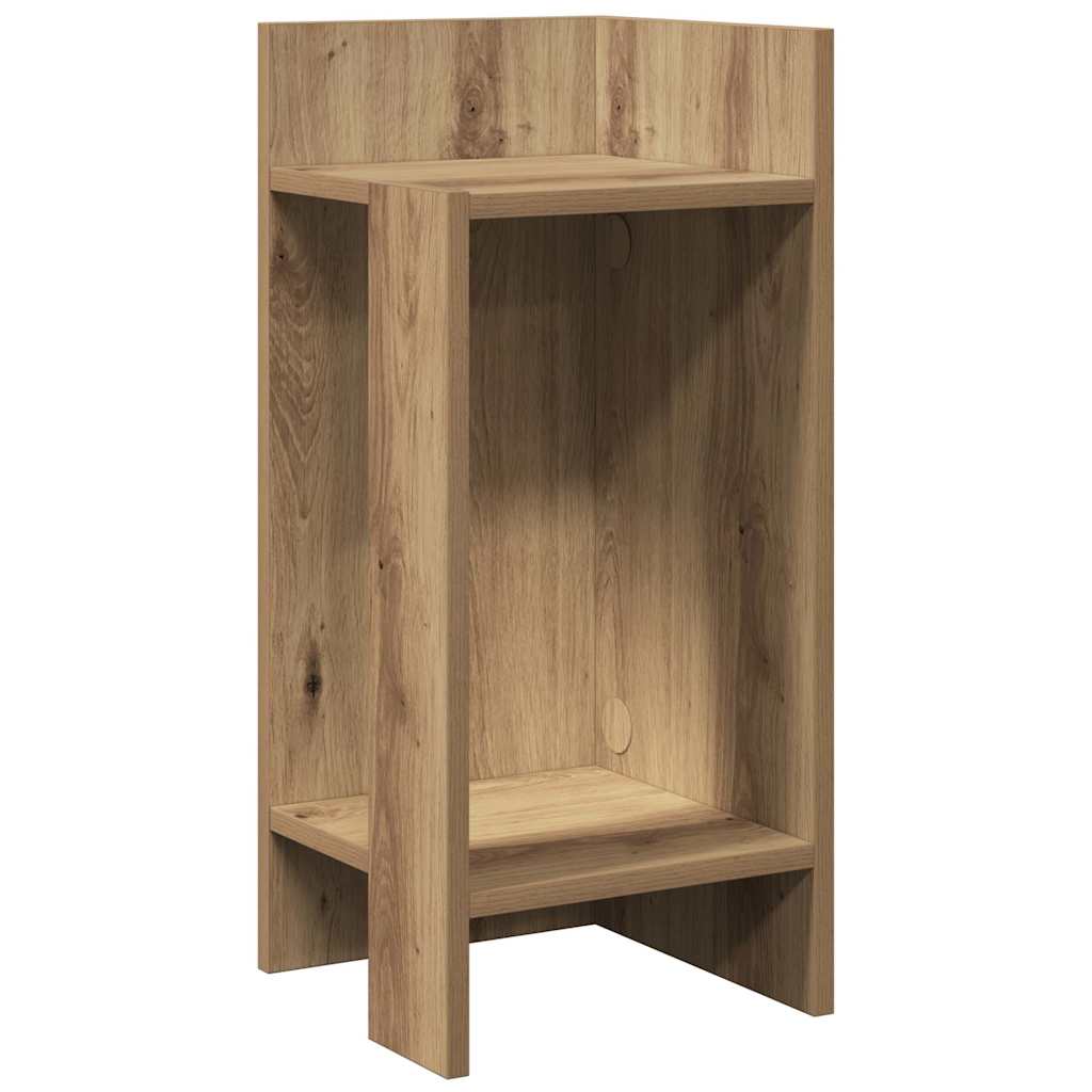 vidaXL Side Tables 2 pcs with Shelf Artisan Oak 25.5x27x60 cm 4