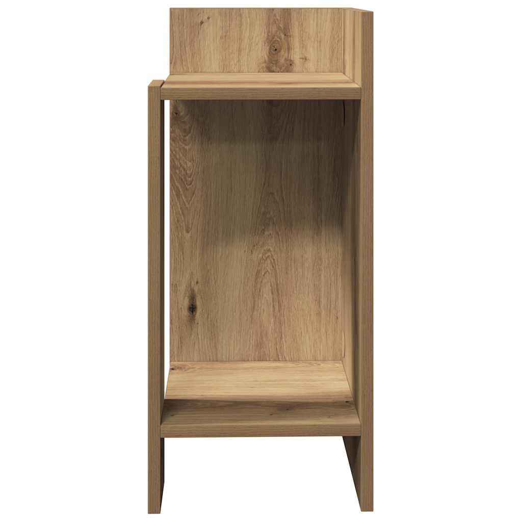 vidaXL Side Tables 2 pcs with Shelf Artisan Oak 25.5x27x60 cm 5