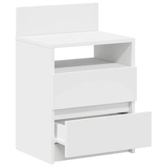 vidaXL Bedside Cabinets 2 pcs with 2 Drawers White 40x33x60 cm 5
