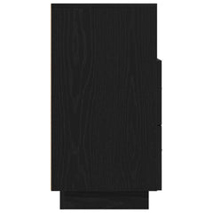 vidaXL Bedside Cabinet with 2 Drawers Black 36x36x68 cm 6