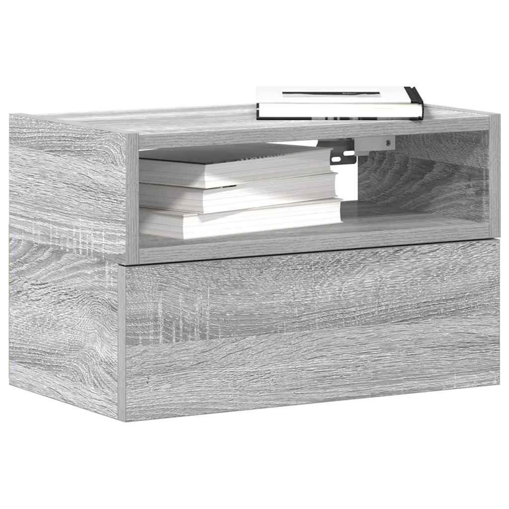 vidaXL Wall-mounted Bedside Cabinet 45x26x28.5 cm