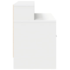 vidaXL Bedside Cabinet with Drawer White 51x31x47 cm 6