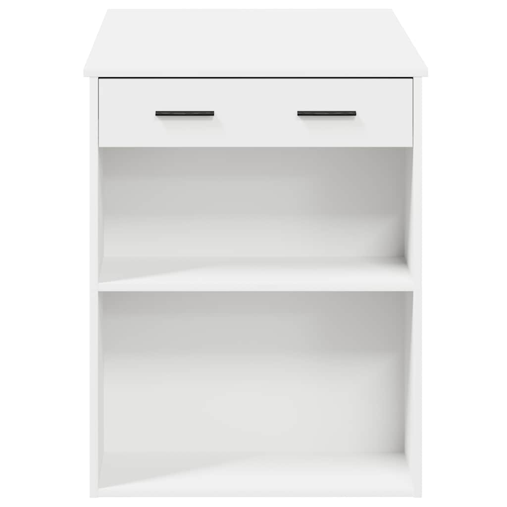 vidaXL Desk with Drawer and Shelf White 102x62x77.5 cm Engineered Wood 6