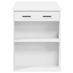 vidaXL Desk with Drawer and Shelf White 102x62x77.5 cm Engineered Wood 6