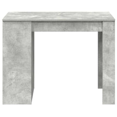 vidaXL Desk with Drawer and Shelf Concrete Grey 102x62x77.5 cm Engineered Wood 4