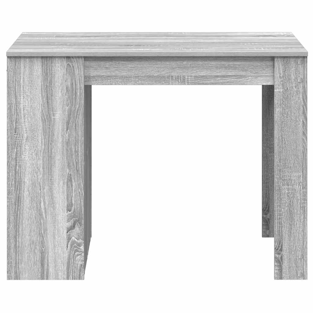 vidaXL Desk with Drawer and Shelf Grey Sonoma 102x62x77.5 cm Engineered Wood 4