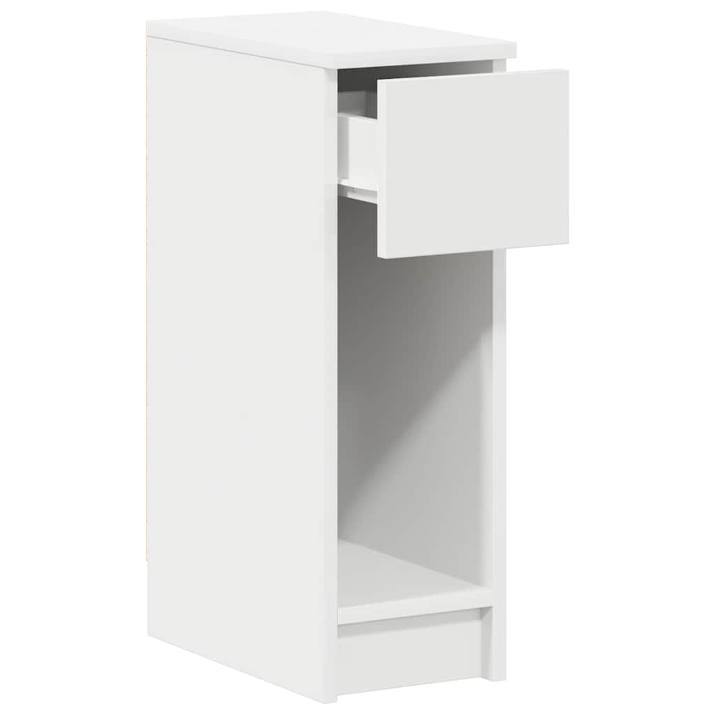 vidaXL Bedside Cabinet with Drawer White 20x36x60 cm 5