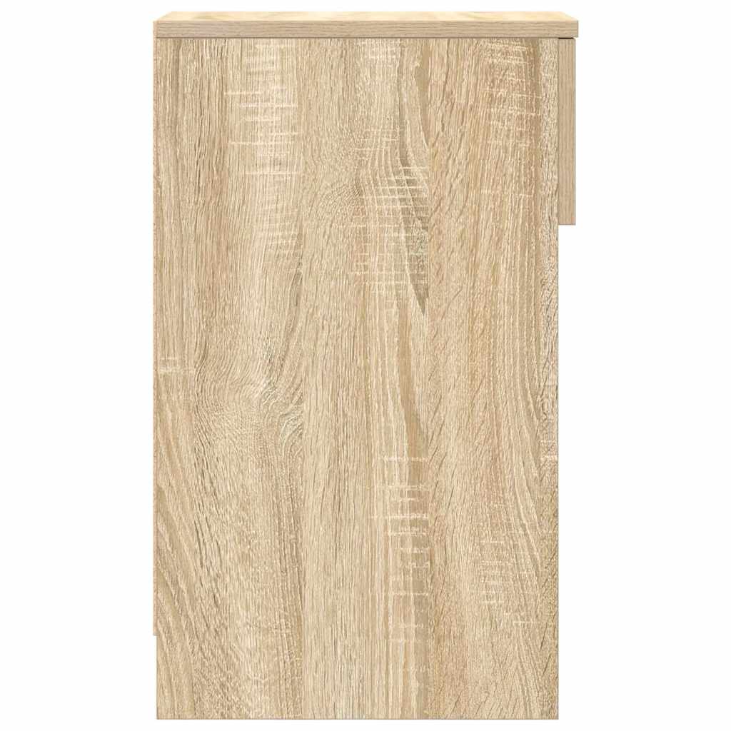 vidaXL Bedside Cabinet with Drawer Sonoma Oak 20x36x60 cm 6