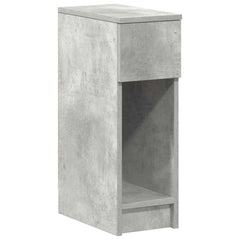 vidaXL Bedside Cabinet with Drawer Concrete Grey 20x36x60 cm 2