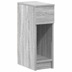 vidaXL Bedside Cabinet with Drawer Grey Sonoma 20x36x60 cm 2