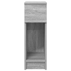 vidaXL Bedside Cabinet with Drawer Grey Sonoma 20x36x60 cm 4