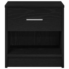 vidaXL Bedside Cabinets 2 pcs with Drawer Black 39x28x41 cm 4