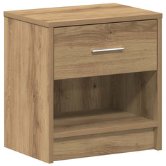vidaXL Bedside Cabinets 2 pcs with Drawer Artisan Oak 39x28x41 cm 4