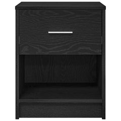 vidaXL Bedside Cabinets 2 pcs with Drawer Black 40x34x50 cm 4