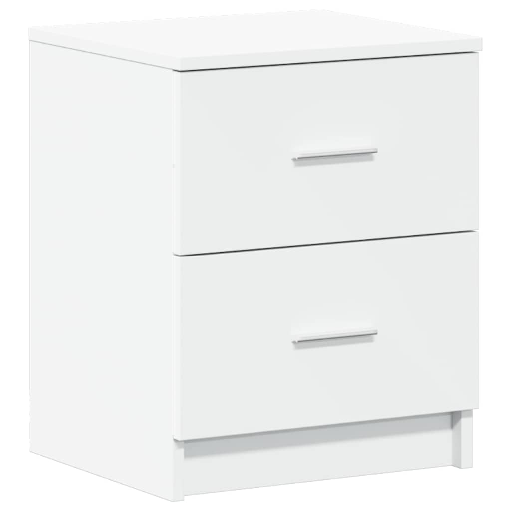 vidaXL Bedside Cabinet with 2 Drawers White 40x36x50 cm 2