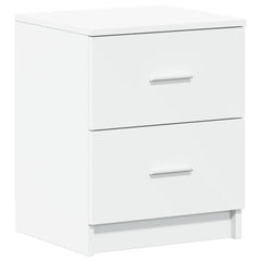 vidaXL Bedside Cabinet with 2 Drawers White 40x36x50 cm 2