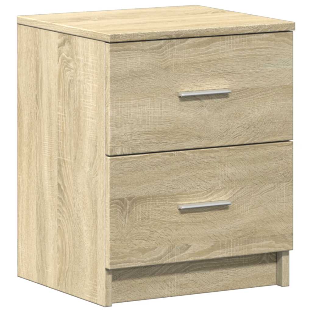 vidaXL Bedside Cabinet with 2 Drawers Sonoma Oak 40x36x50 cm 2
