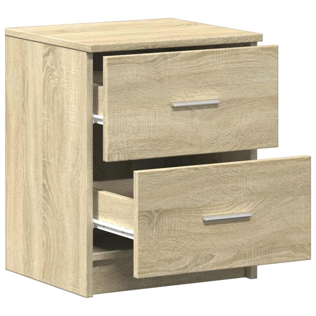 vidaXL Bedside Cabinet with 2 Drawers Sonoma Oak 40x36x50 cm 5