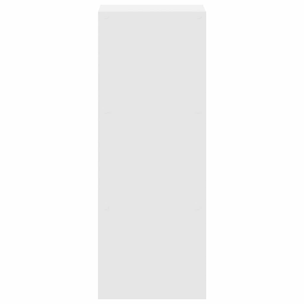 vidaXL Bookcase Stackable White 30x30x80 cm Engineered Wood 5