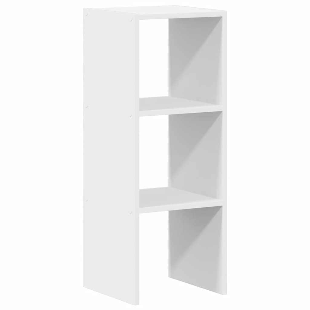 vidaXL Bookcase Stackable White 30x30x80 cm Engineered Wood 6