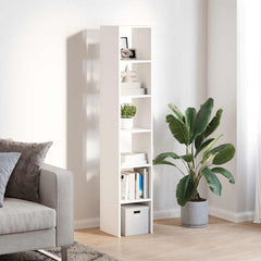 Bookcases 2 pcs Stackable White Engineered Wood, image 3
