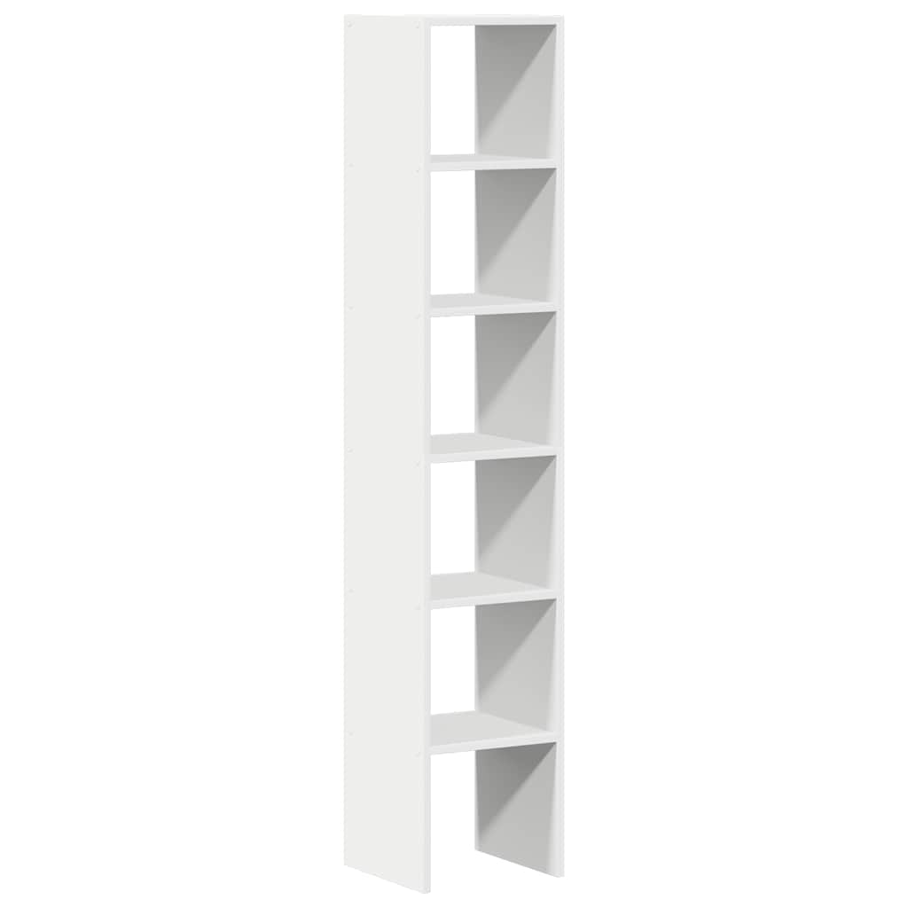 Bookcases 2 pcs Stackable White Engineered Wood, image 6