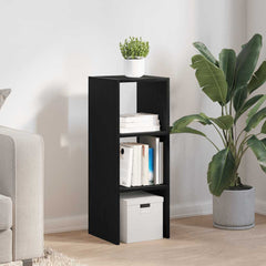 vidaXL Bookcase Stackable Black Oak 30x30x80 cm Engineered Wood 3
