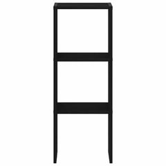 vidaXL Bookcase Stackable Black Oak 30x30x80 cm Engineered Wood 4