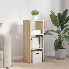 vidaXL Bookcase Stackable Sonoma Oak 30x30x80 cm Engineered Wood 3