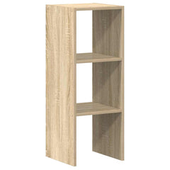 vidaXL Bookcase Stackable Sonoma Oak 30x30x80 cm Engineered Wood 6