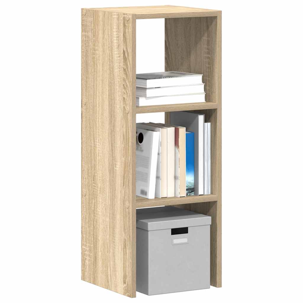 vidaXL Bookcase Stackable Sonoma Oak 30x30x80 cm Engineered Wood 1