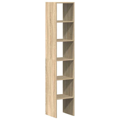 Bookcases 2 pcs Stackable Sonoma Oak Engineered Wood, image 6