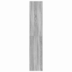 vidaXL Bookcases 2 pcs Stackable Grey Sonoma 30x30x80 cm Engineered Wood 5