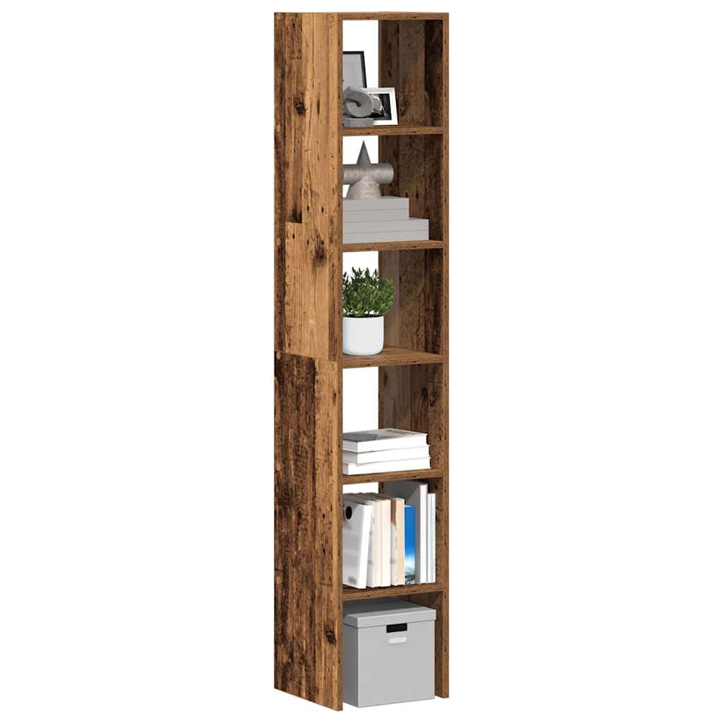 vidaXL Bookcases 2 pcs Stackable Old Wood 30x30x80 cm Engineered Wood 1