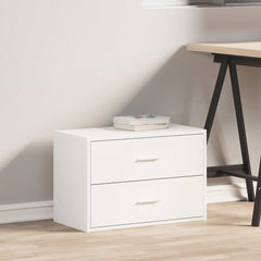 vidaXL Cabinet with 2 Drawers White 60x31x40 cm Engineered Wood 3
