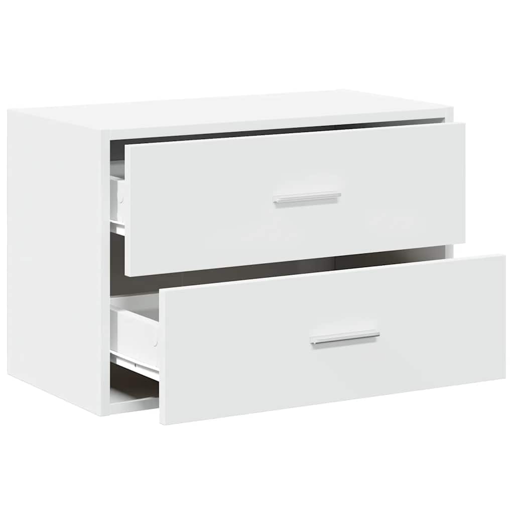 vidaXL Cabinet with 2 Drawers White 60x31x40 cm Engineered Wood 5