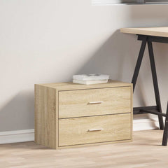 vidaXL Cabinet with 2 Drawers Sonoma Oak 60x31x40 cm Engineered Wood 3
