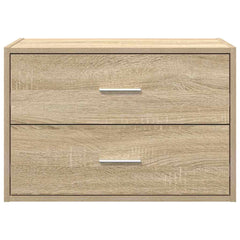 vidaXL Cabinet with 2 Drawers Sonoma Oak 60x31x40 cm Engineered Wood 4