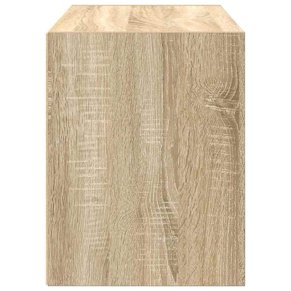 vidaXL Cabinet with 2 Drawers Sonoma Oak 60x31x40 cm Engineered Wood 6