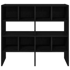 vidaXL Shoe Racks 2 pcs Stackable Black Oak 89.5x30x40 cm 4